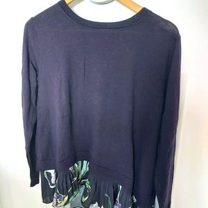 Club Monaco mixed material sweater